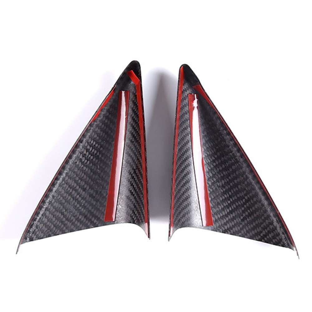 Real Carbon Fiber Interior A-pillar Panel Trim Cover For Supra A90 2019-2022