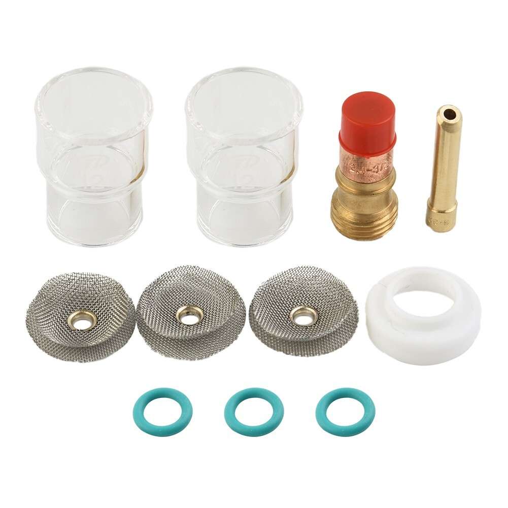 TIG Welding Torch Gas Lens #12 Pyrex-Glass Cup Kit For WP-17/18/26