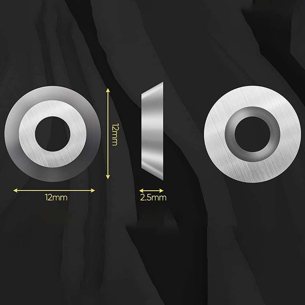 Long Lasting Carbide Cutter Inserts Set For Wood Lathe Turning Tools 12 Pieces