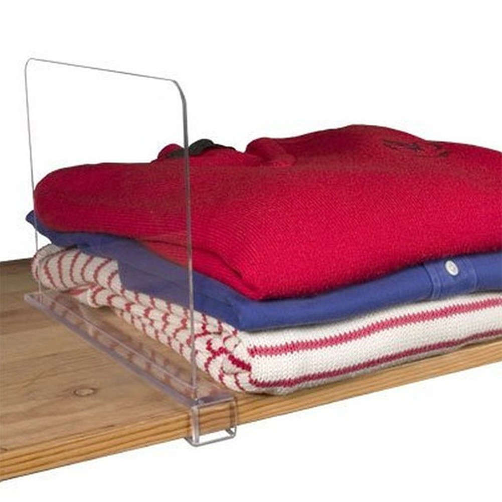 Clear Acrylic Shelf Dividers For Efficient Space Utilization 10 9 X 9 1