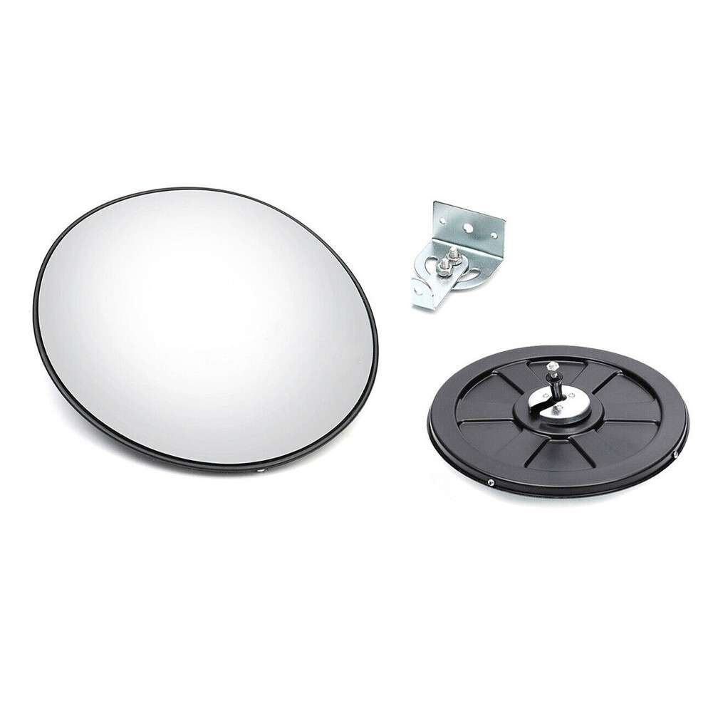 12" Traffic Convex Mirror Wide Angle Safety Mirror Driveway Outdoor Security New