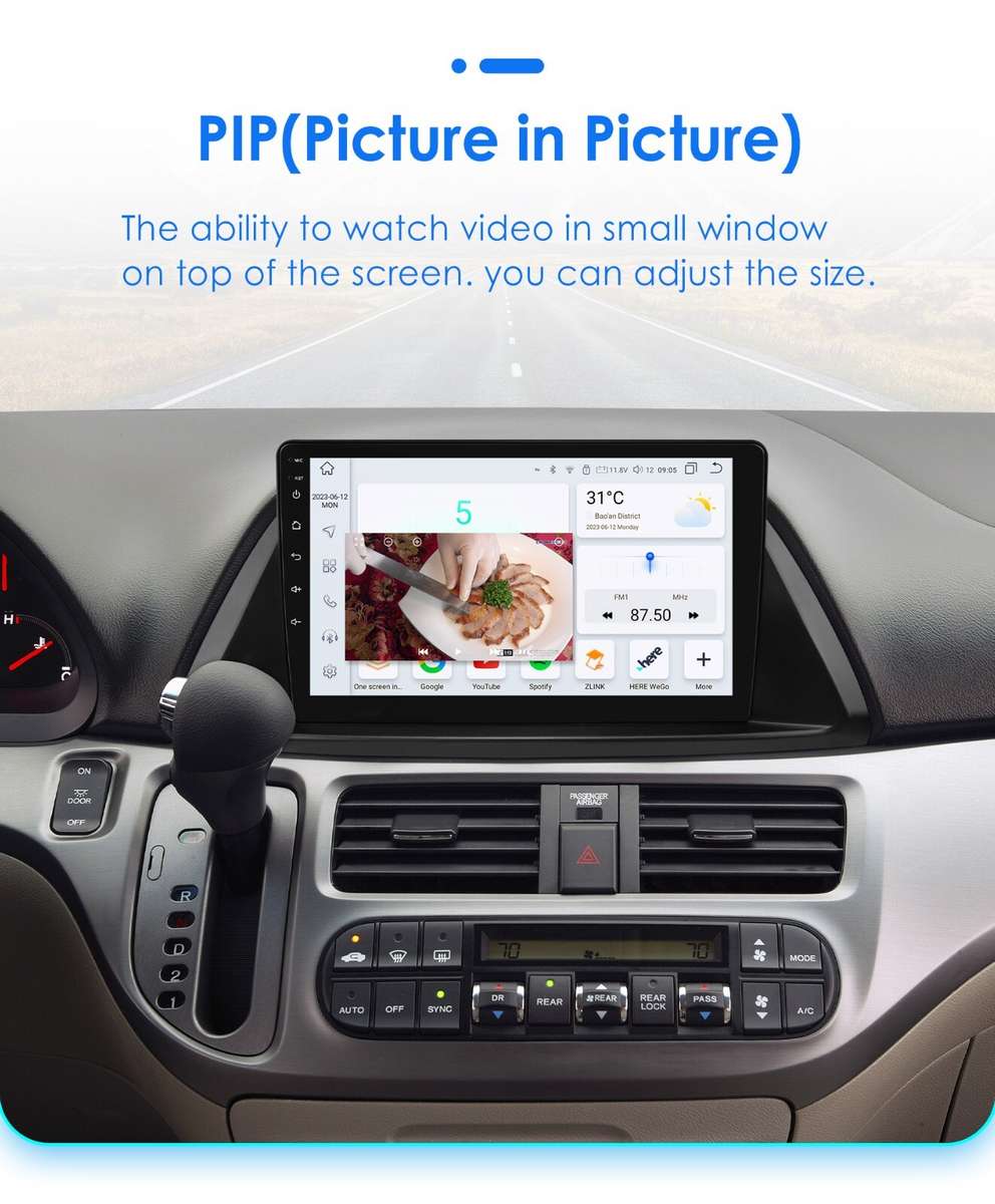 4+32G For 2005-2010 Honda Odyssey Android 14 Carplay Radio Stereo GPS Navigation