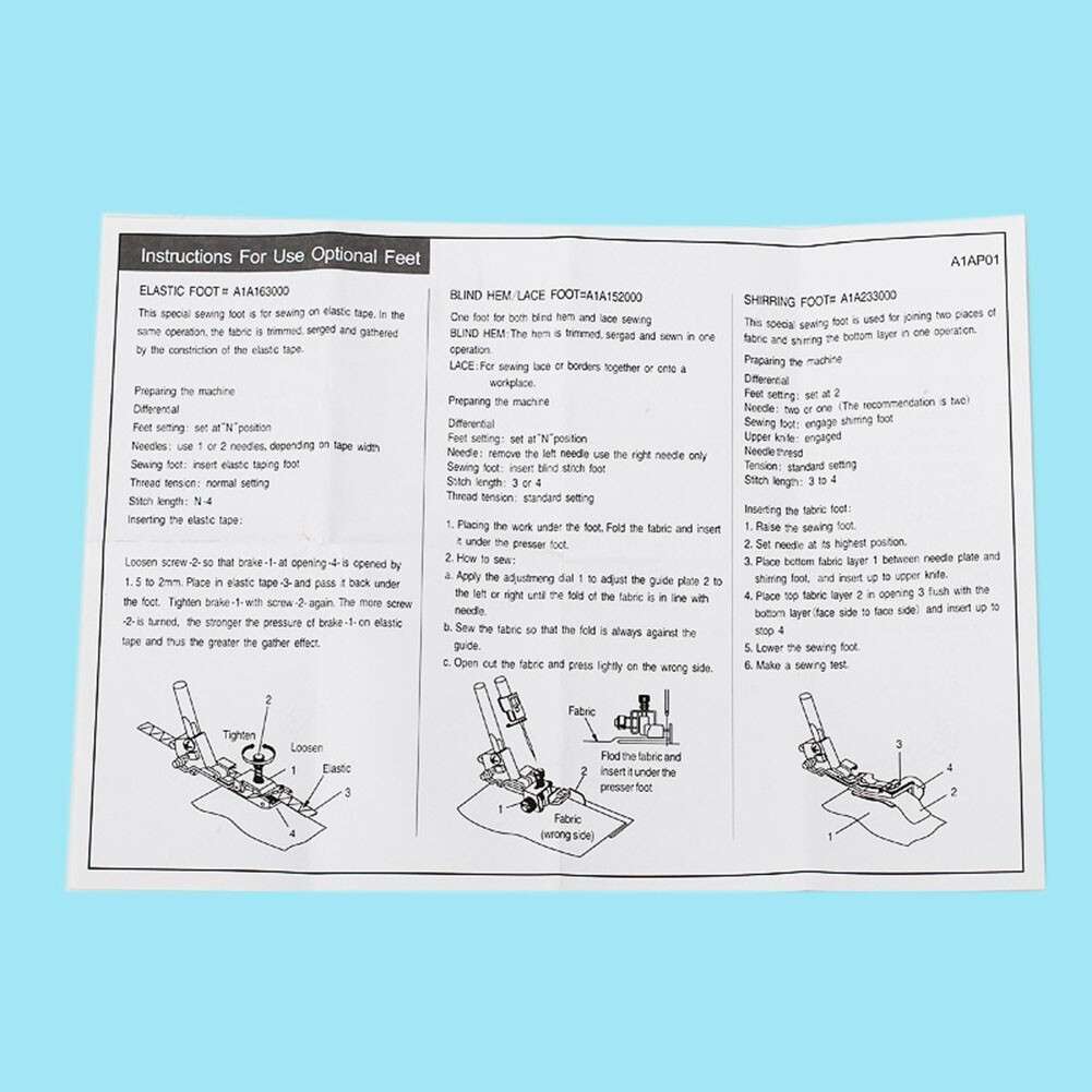High Quality Presser Foot High Quality MO E Overlock Feet Foot Package
