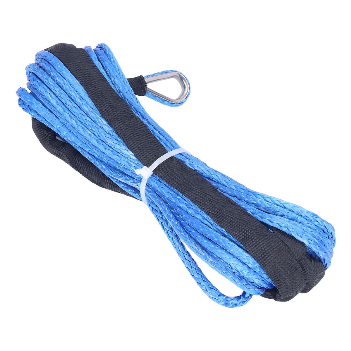 Car Auto Trailer Winch Rope 6mmx15m/ 1/4inx50ft Nylon Blue WearResistant Part