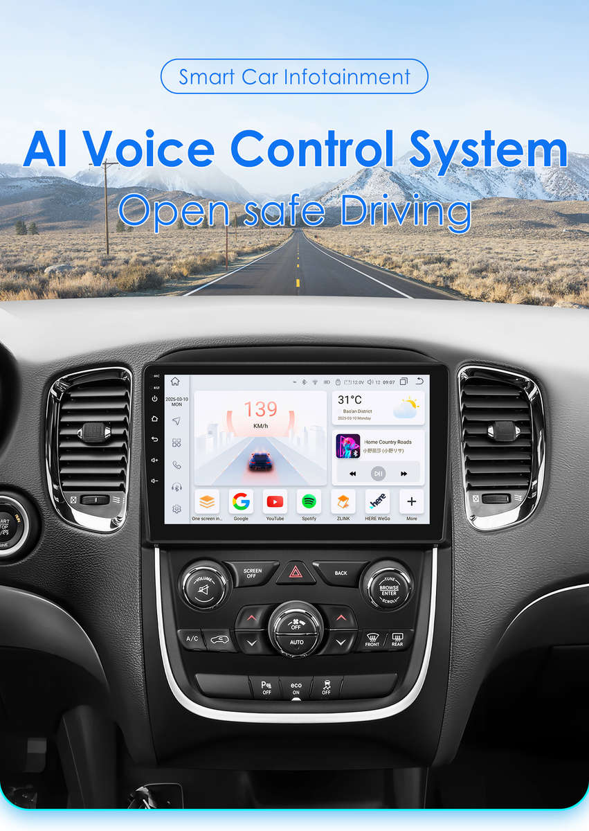 CarPlay Radio Stereo 8Core Android13 For Dodge Durango 2014-2020 GPS Navi 6+64GB