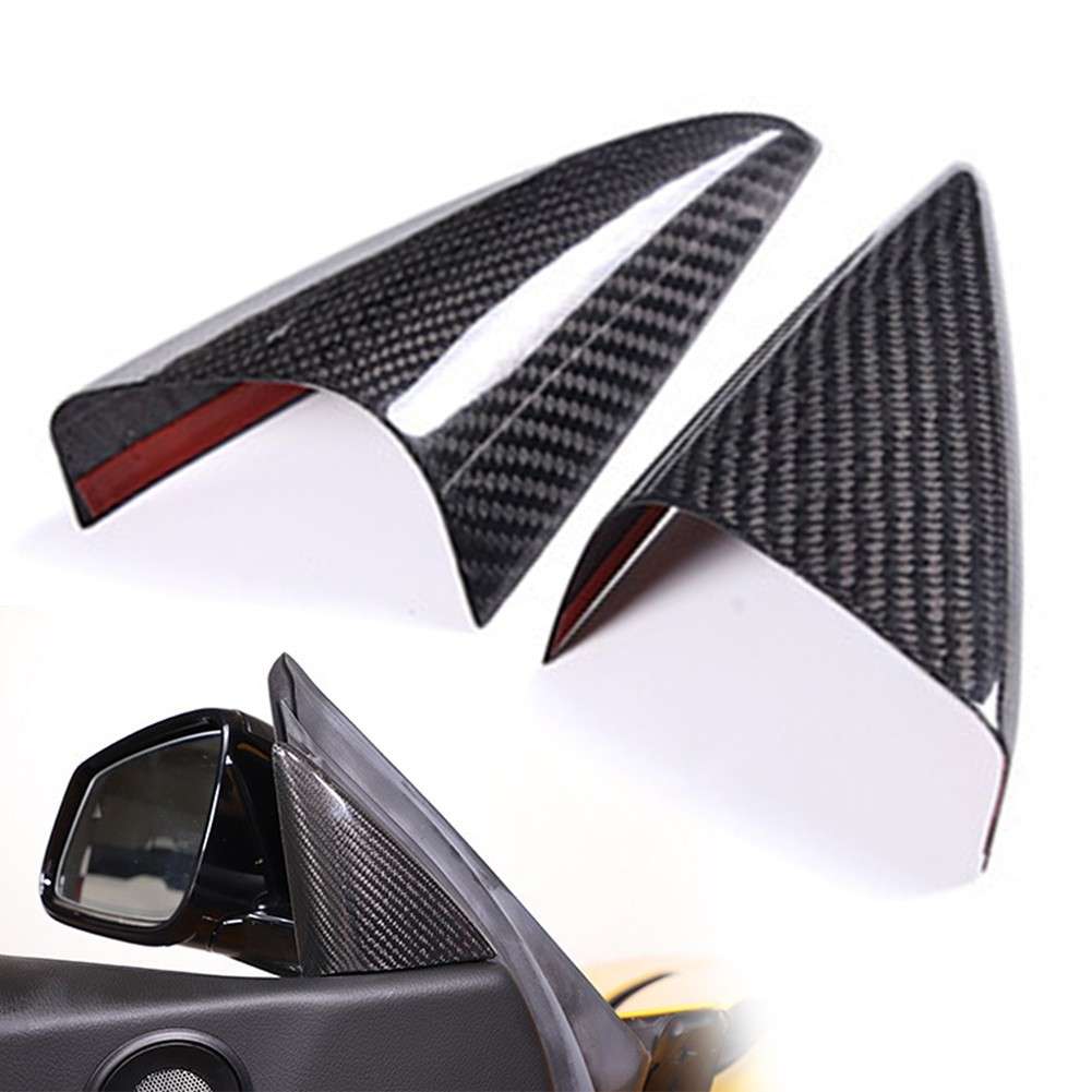 Real Carbon Fiber Interior A-pillar Panel Trim Cover For Supra A90 2019-2022