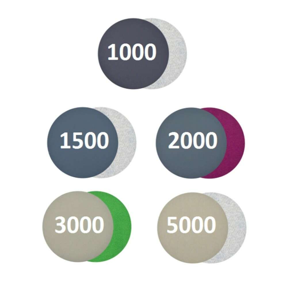 New Sandpaper Attachment 25pcs Wet/Dry 1000 1500 2000 3000 5000 Grit Paper Repla