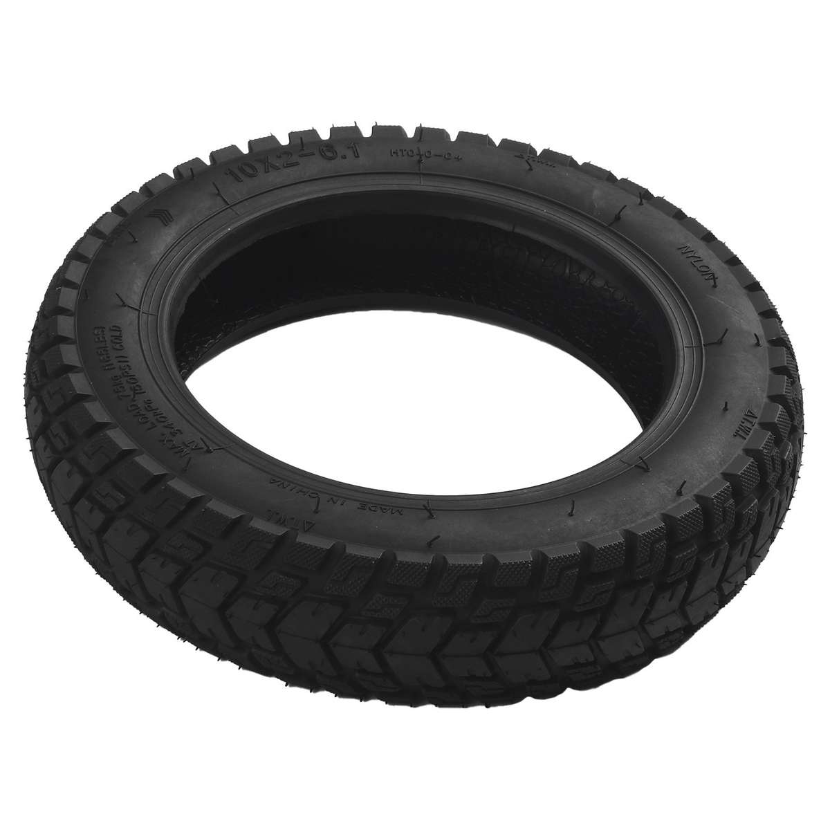 10 Inch 10x2-6.1 Tubeless Tyre Thickened Off-Road Tire Electric Scooter Refit