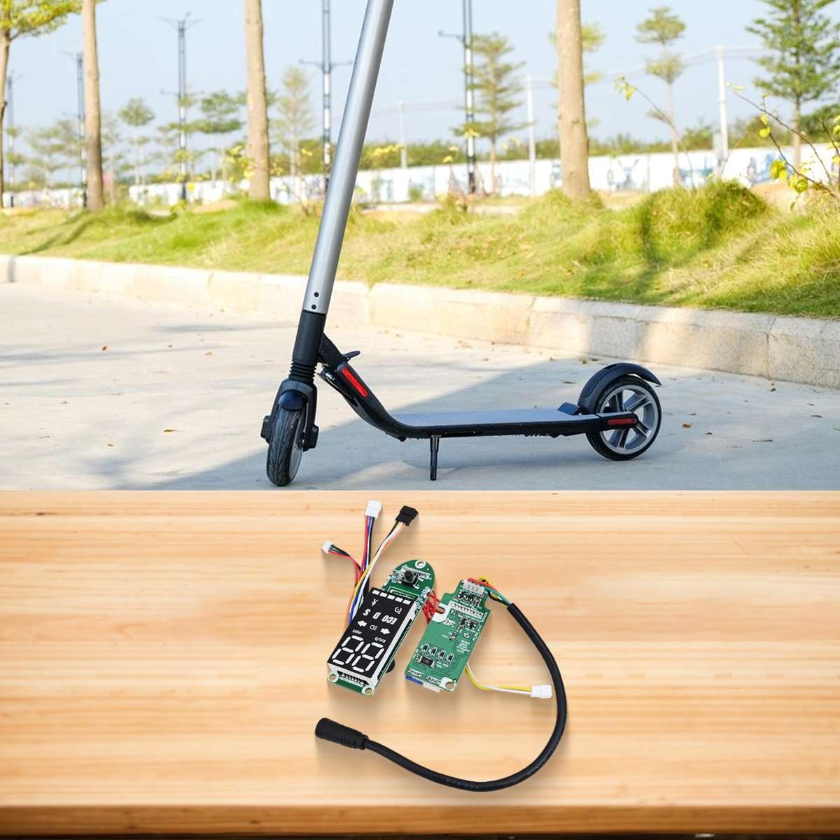 Scooter Dashboard Compatible With For Ninebot F2 Models Aluminum Design