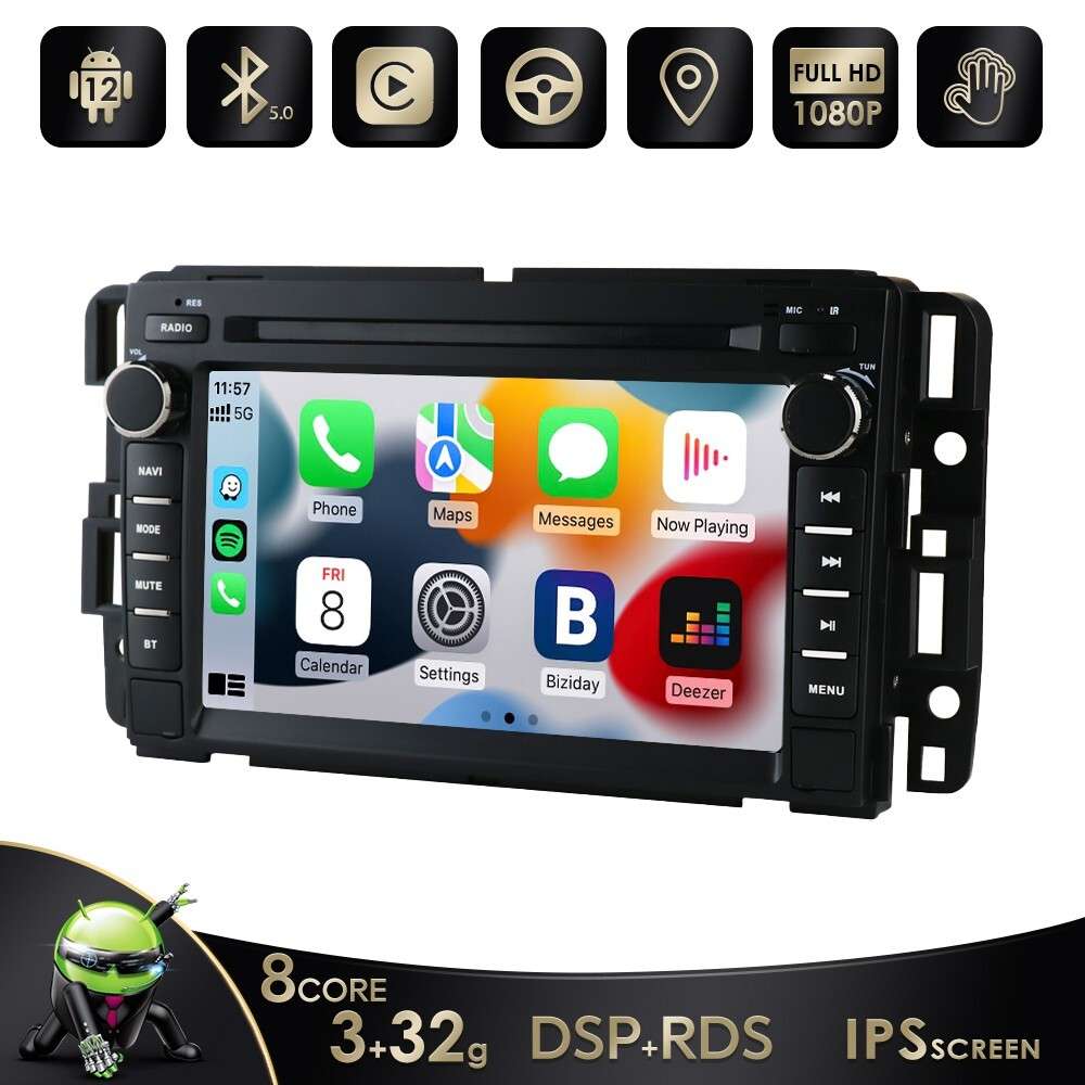 7" Android12 Car Stereo GPS for Chevrolet GMC Radio WiFi 4G In Dash Head unit US