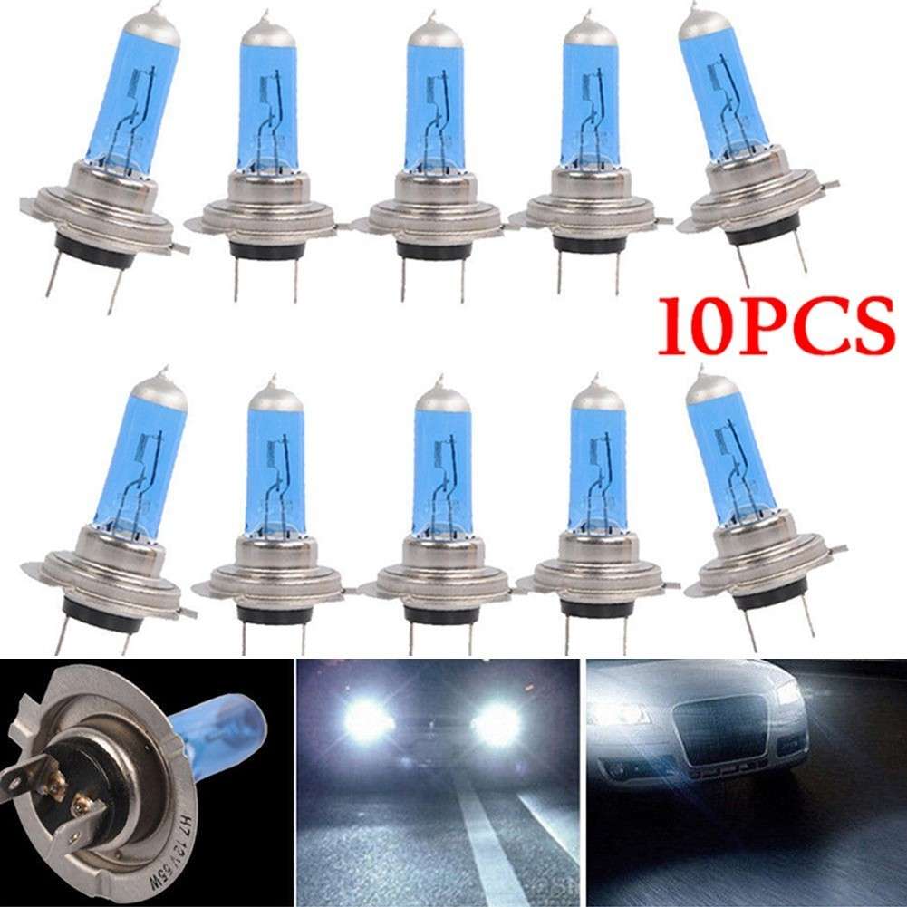 10*H7 12V Voltage 55W Xenon White 6000K Halogen Car Headlights Lamp Bulb Newest
