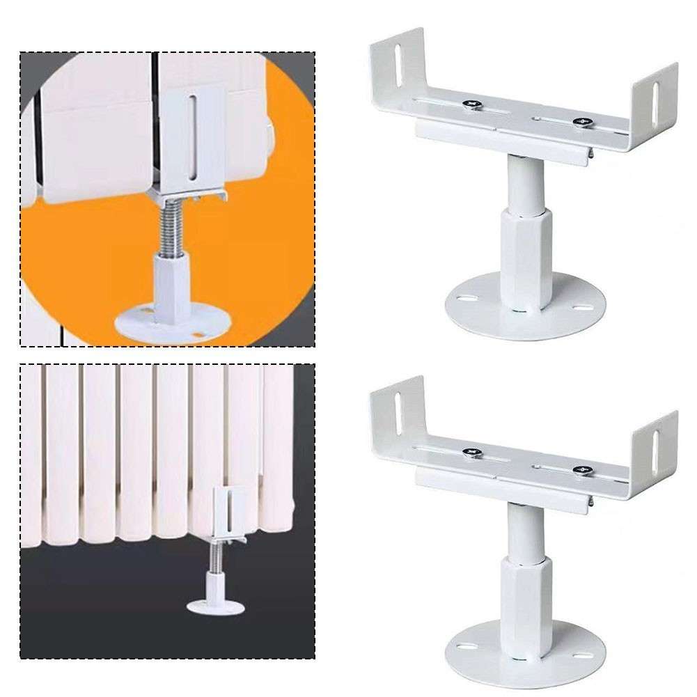 Aluminum Floor Brackets For Radiators Set Of 2 Adjustable Height Support