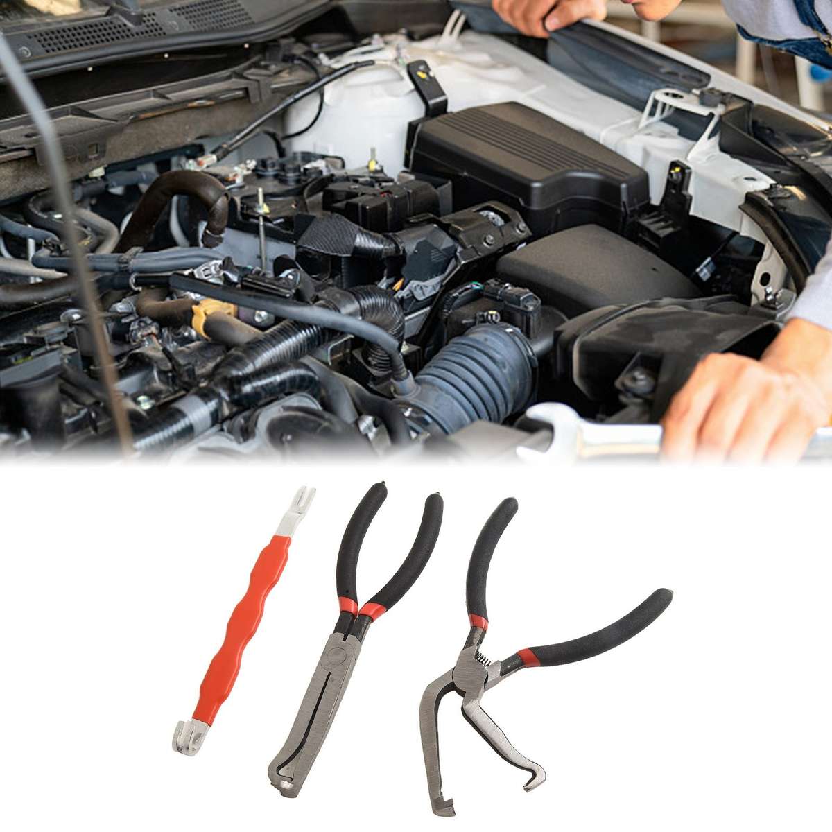 3PC Electrical Disconnect Pliers 60 Degree Electrical Connector Separator Wiring