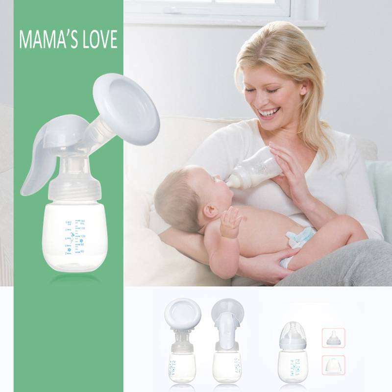 Xunyi Silicone Manual Breast Pump and Feeding Bottle