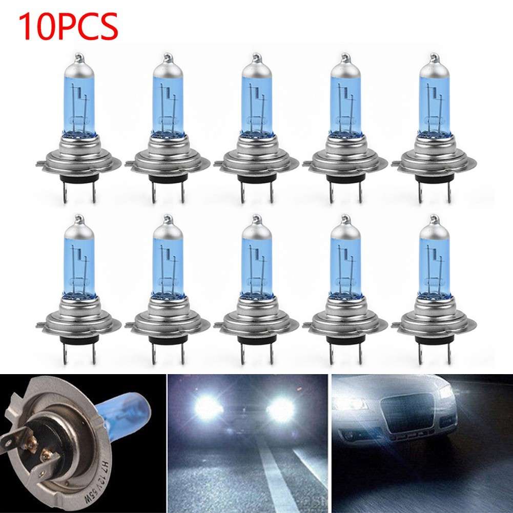 10*H7 12V Voltage 55W Xenon White 6000K Halogen Car Headlights Lamp Bulb Newest