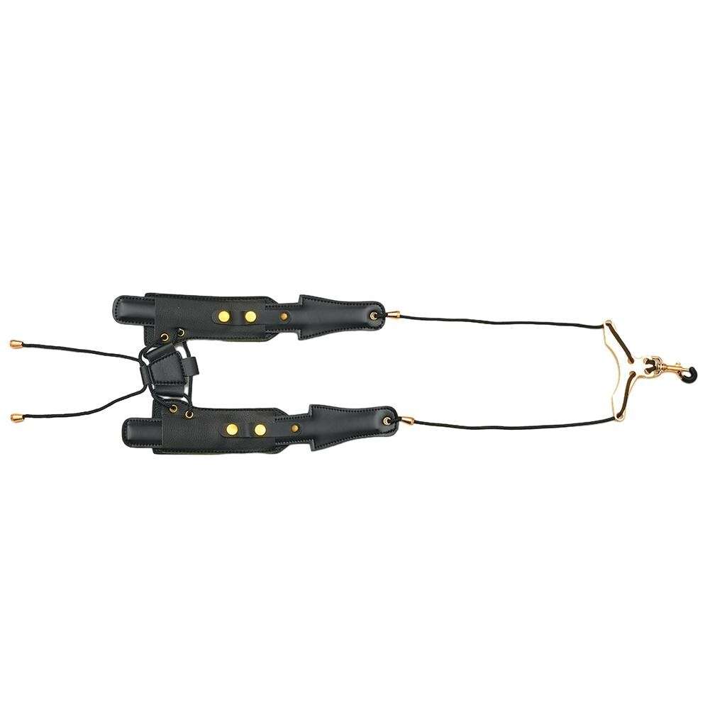 Saxophone Strap Leather Adjustable Shoulder Strap For Tenor Alto Sax-Accessorie