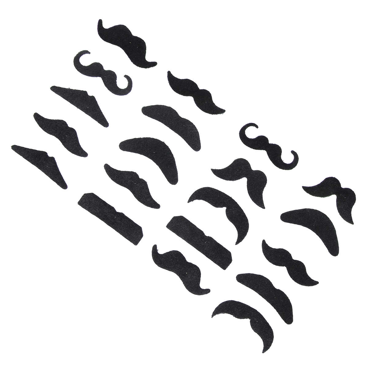20 Pieces Fake Mustaches Funny False Beard Black Mustaches For Costume Acces CHW