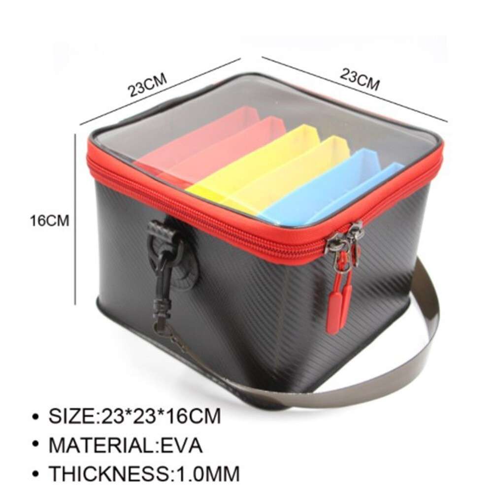 48 Slot Squid Jig Case EVA Fishing Lure Storage-Bucket Boat Tackle Bag-Container