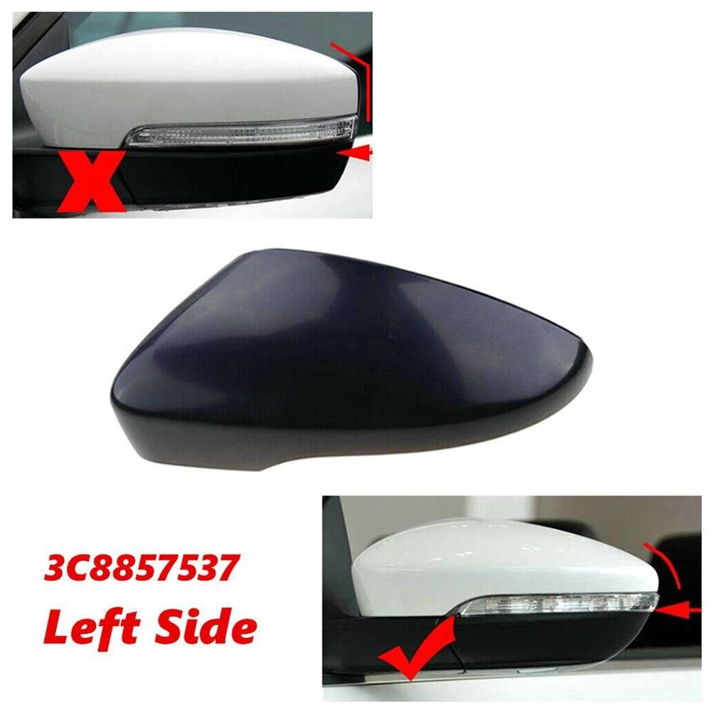 Left Driver Side Rear View Mirror Cover Cap For CC For Eos For Passat 2012-2016