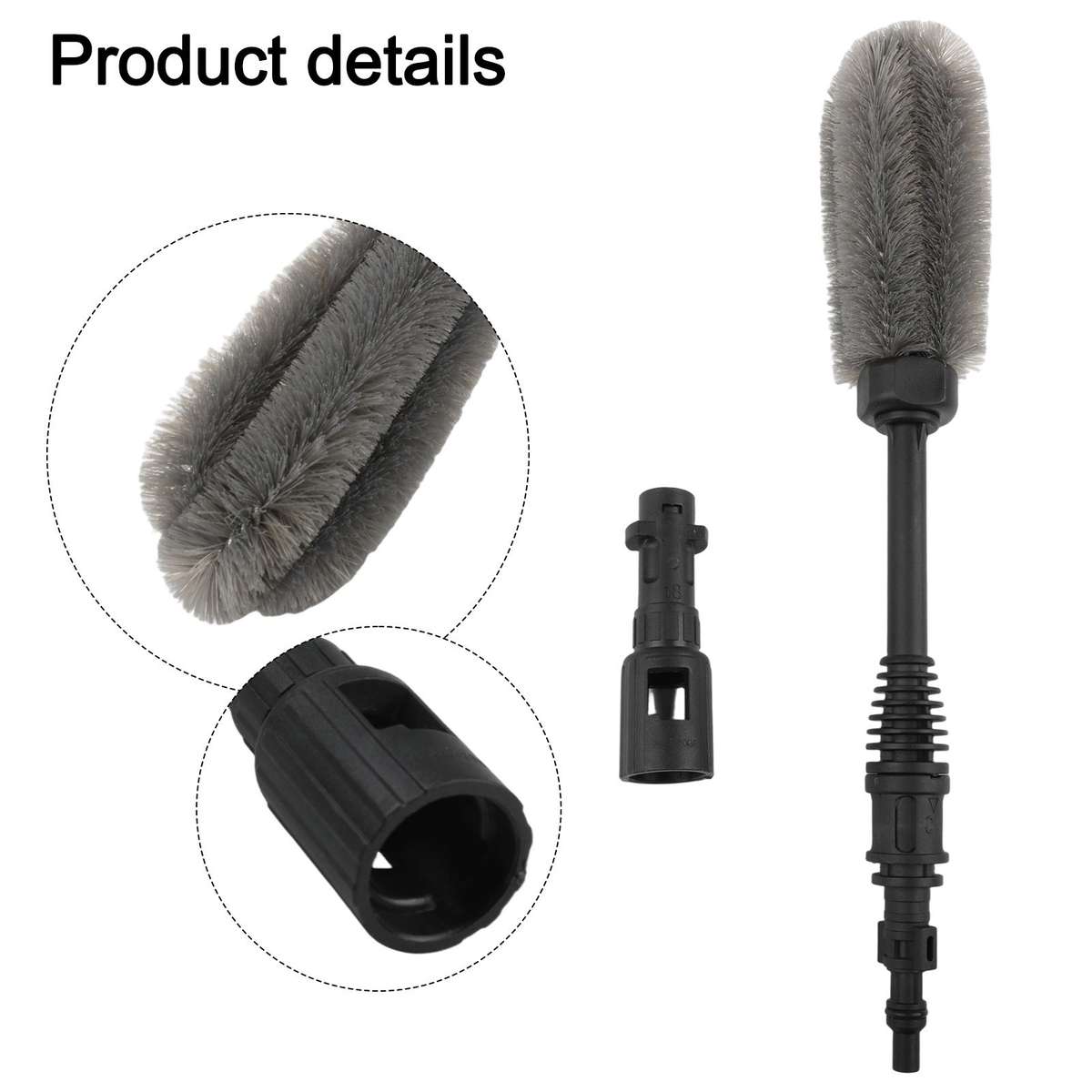 Convenient And Effective Wheel Rim Cleaning Brush For Karcher Pressure Washers