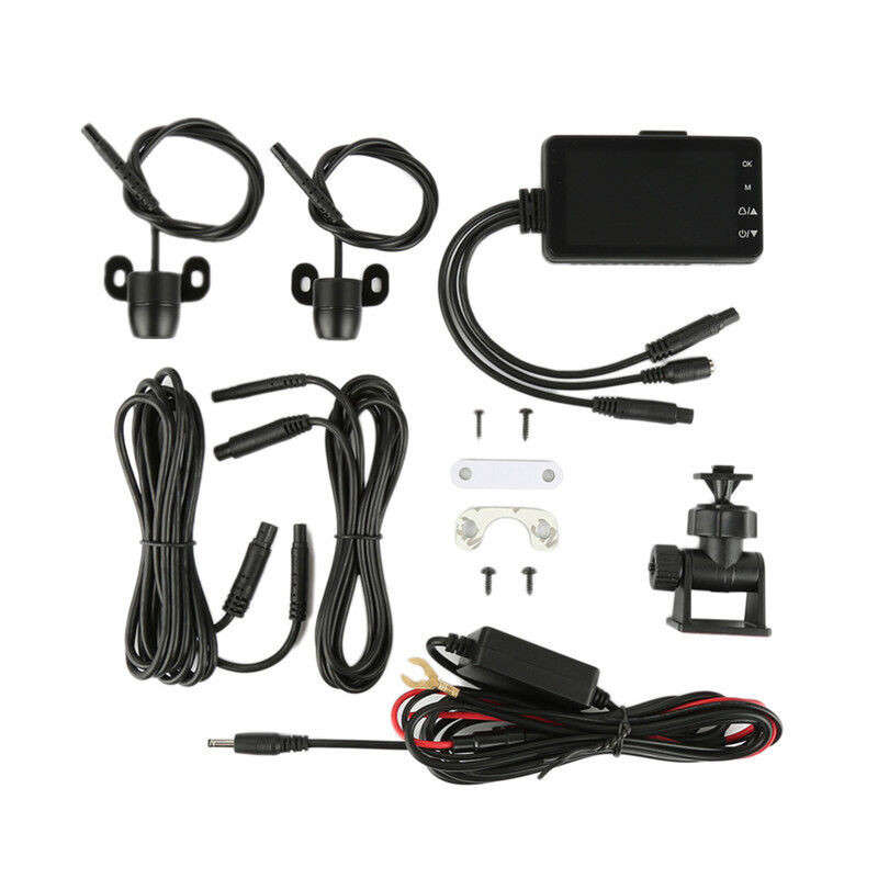 Set 3" LCD Dual Camera Motorcycle DVR Video Recorder Driving Camcorder Neu