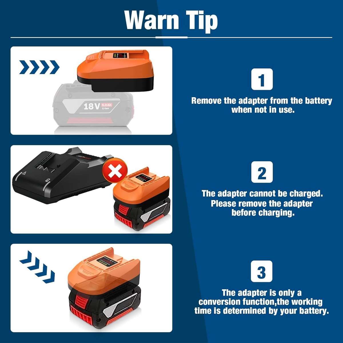 Adapter for Fein 18V Tools for Bosch 18V Battery to for Fein 18V Cordless Tool