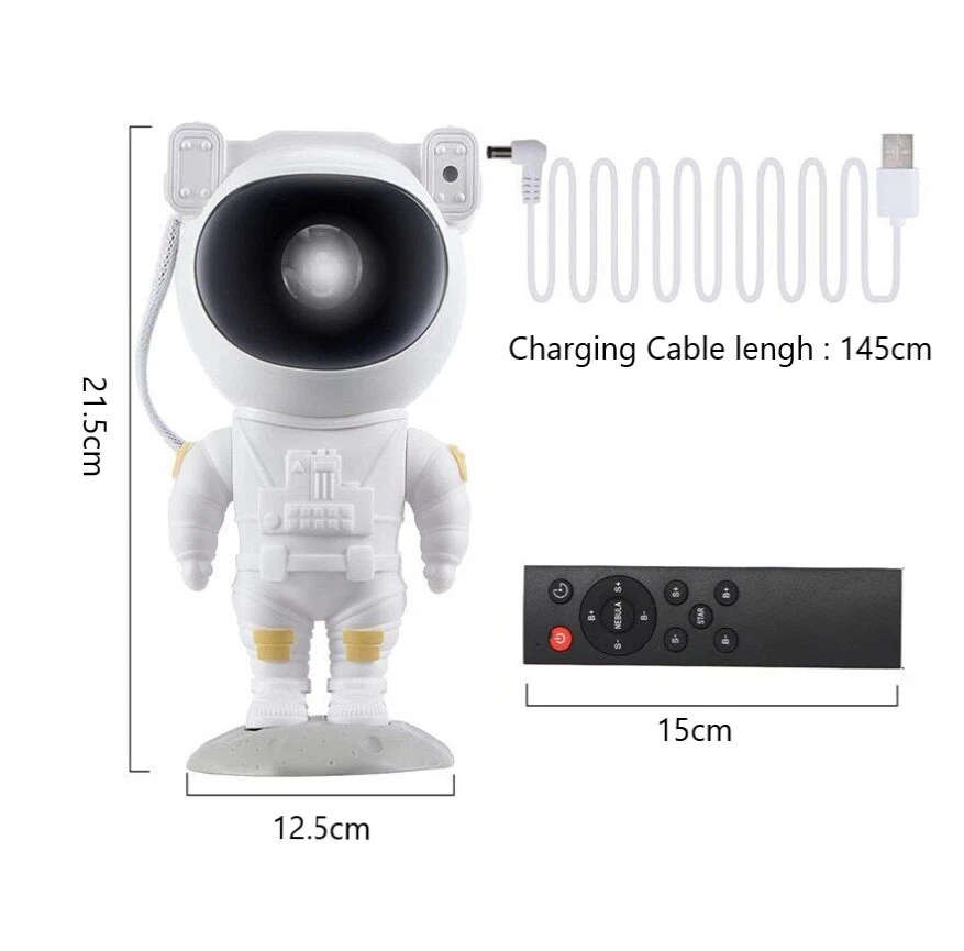 Night Light Projector Lamp Starry Galaxy Space Nebula Star Astronaut LED Remote