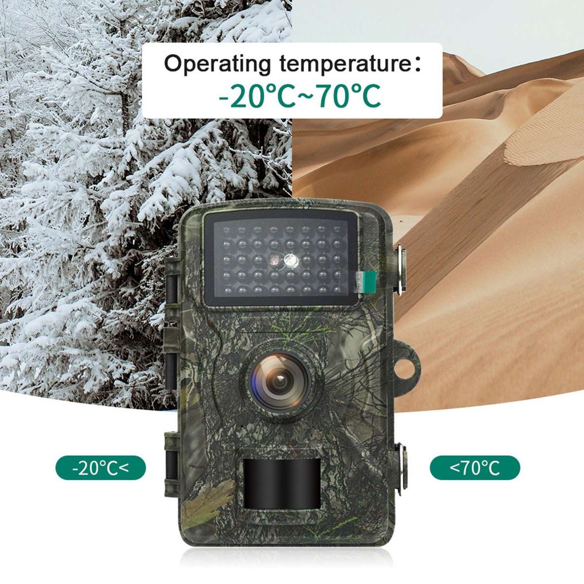 High Resolution Hunting Trail Camera 16MP Fast Trigger Speed Waterproof