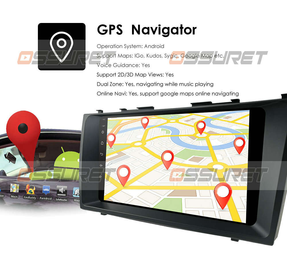 9" Android 10.0 Car Stereo Player +Camera Radio GPS For Toyota Camry 2007-2011