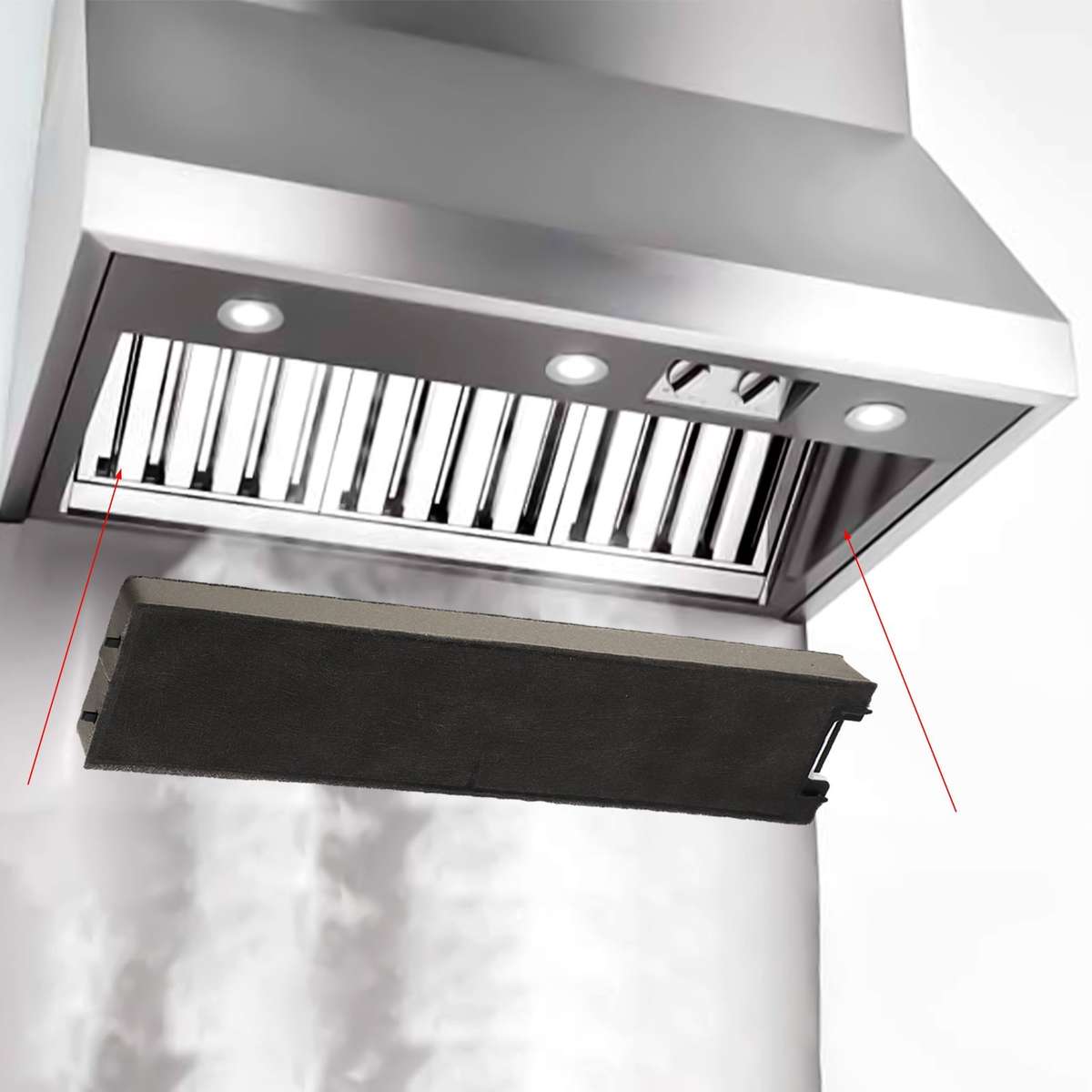 Activated Carbon Filter Set For Miele Cooker Hoods DKF13 6485741 Models