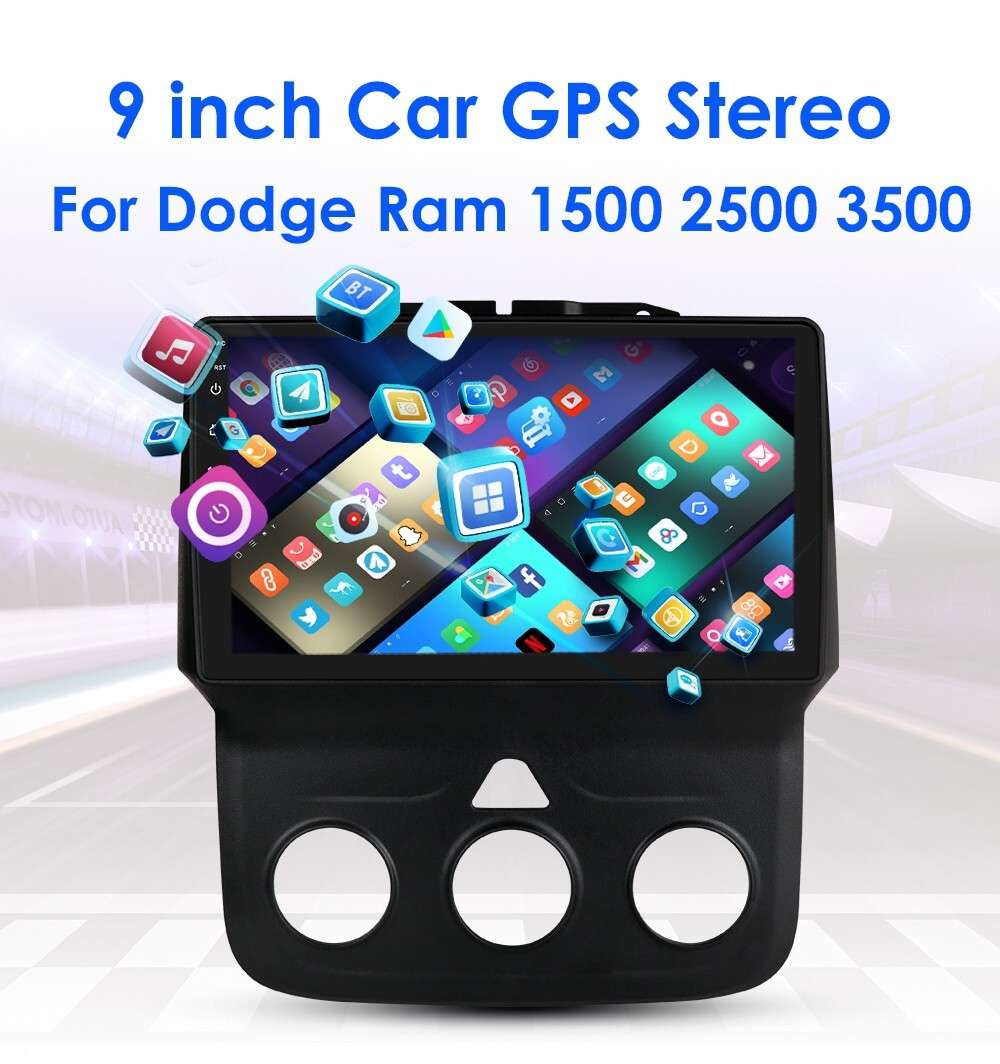 Car Stereo GPS For Dodge Ram 1500 2500 3500 2013-2018 Android 13.0 Radio Carplay