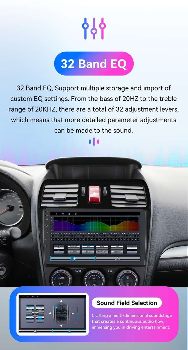 4+64G For Subaru Forester Impreza 2013-2015 CarPlay Android Car Stereo Radio GPS