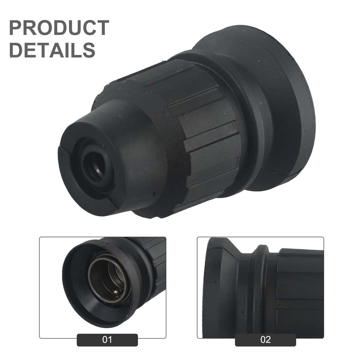 Black Drill Chuck For Rotary Hammer Drills TE1.TE5.TE6.TE7.TE14.TE15.TE18