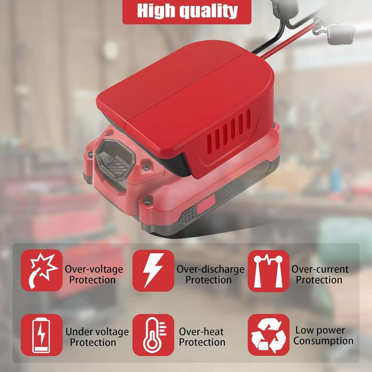 14AWG for Power Wheel Adapter for Craftsman 20V Li-ion Battery Switch & Fuses