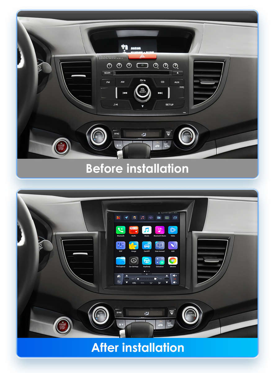 9.7'' For Honda CR-V 2012-2016 Car Multimedia Radio Carplay Android 13 GPS Navi
