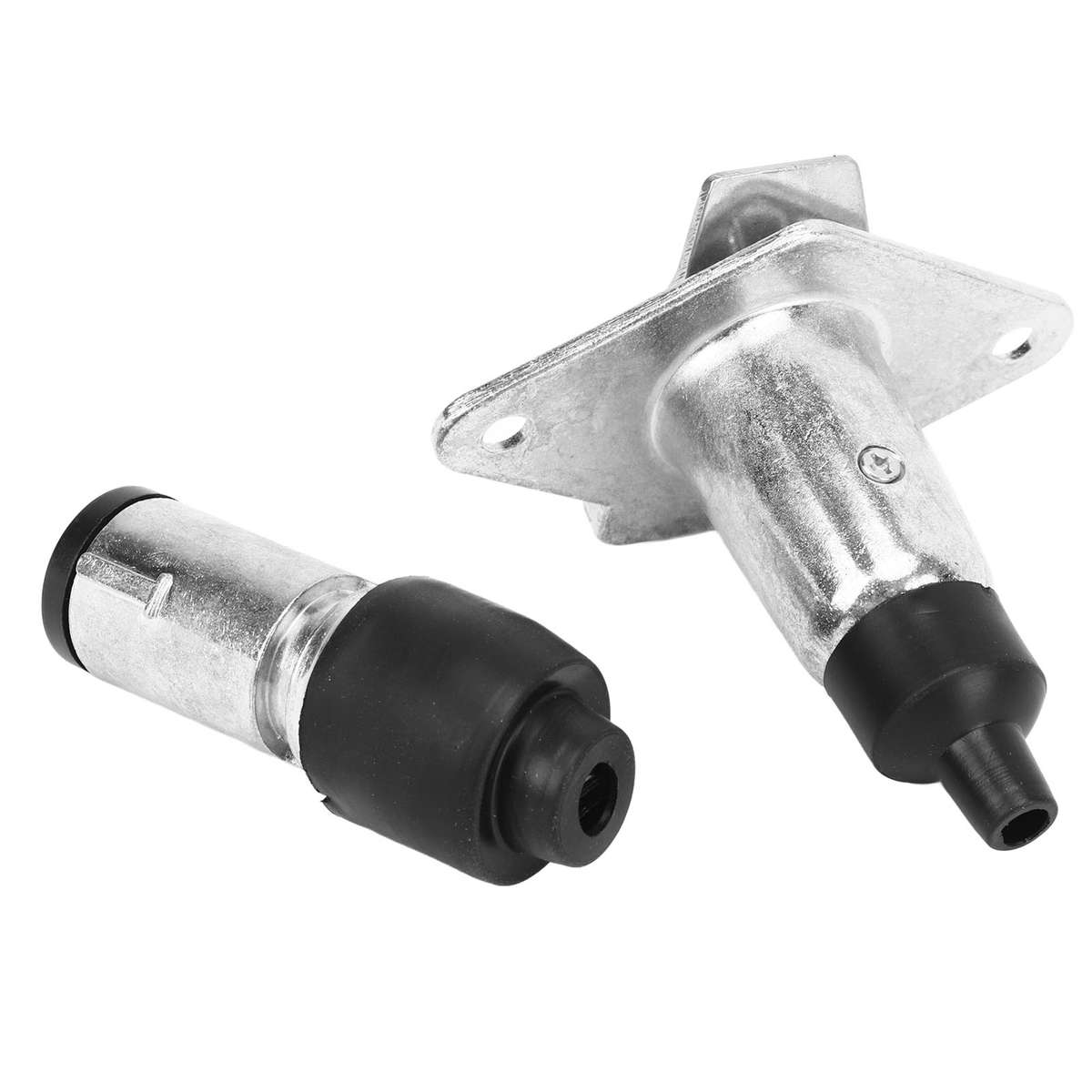 Car Auto 7 Pin Trailer Plug And Socket Set Small Metal Trailer Accessory Part