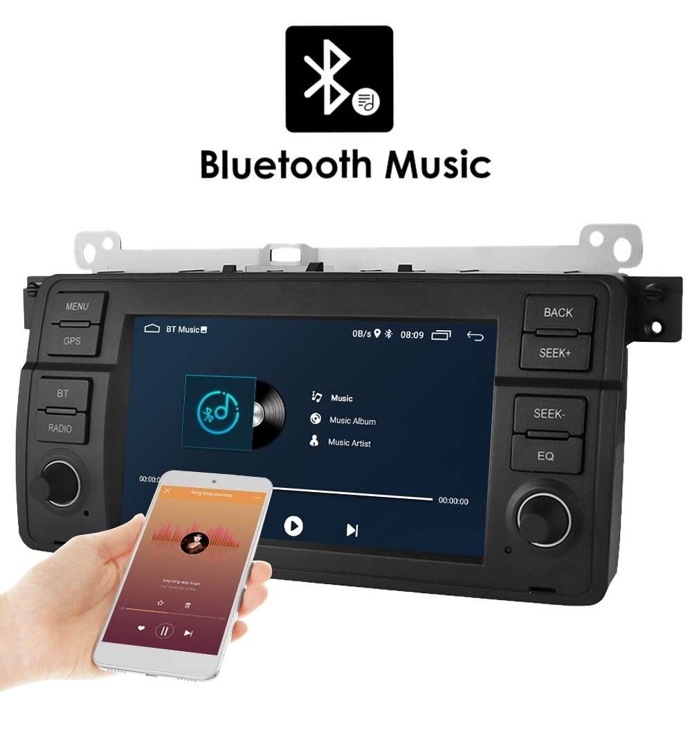 7'' Android 13 Apple Carplay Radio Car Stereo RDS Fit BMW E46/318i/320i/