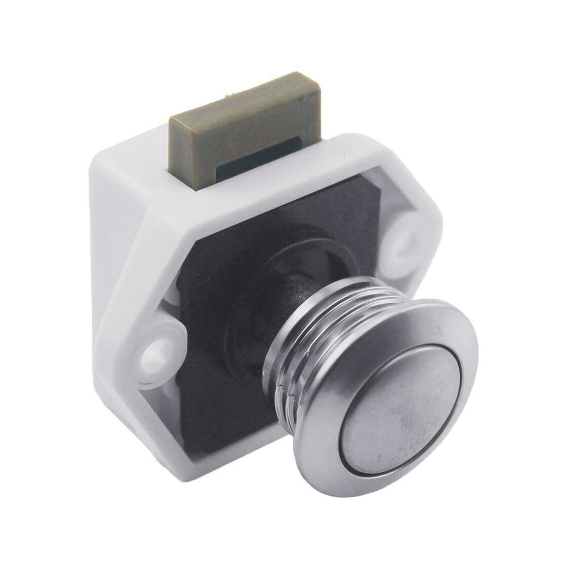3Set Cupboard Push Button Lock Latch Fit for Boat Yacht Trailer Camper Caravan