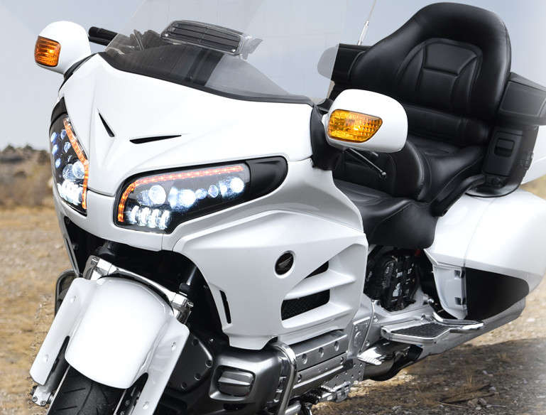 LED Projection Headlight Turn Signal Assembly for Honda GoldWing GL1800 2001-17
