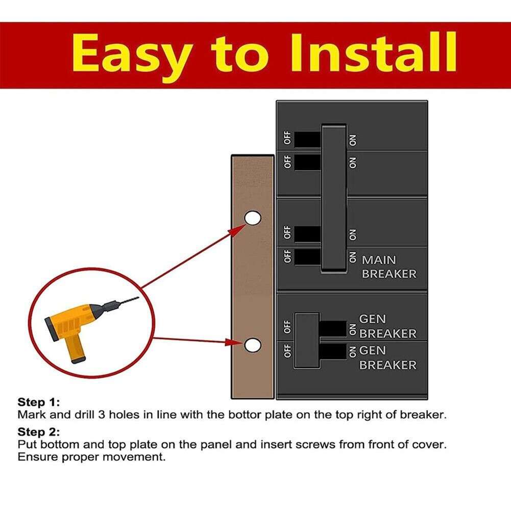 Generator Interlock Kit For Homeline Meter Main-150 200Amp Breaker Square-D
