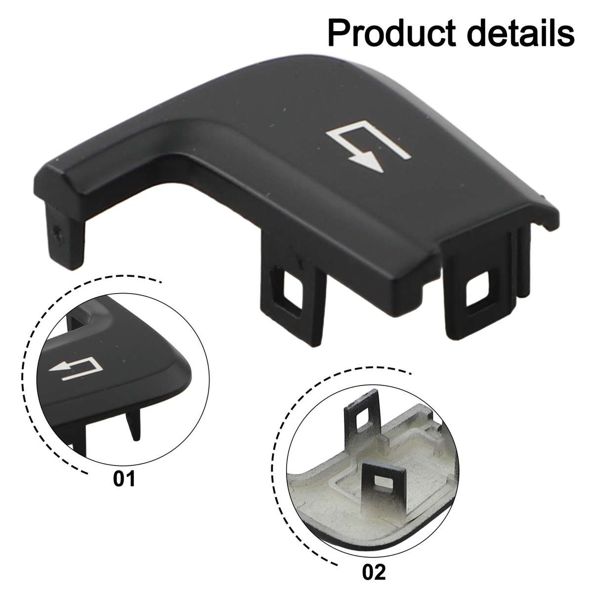 Pair Car Steering Wheel Switch Button Cover For Mercedes For Benz W176 W166,W292