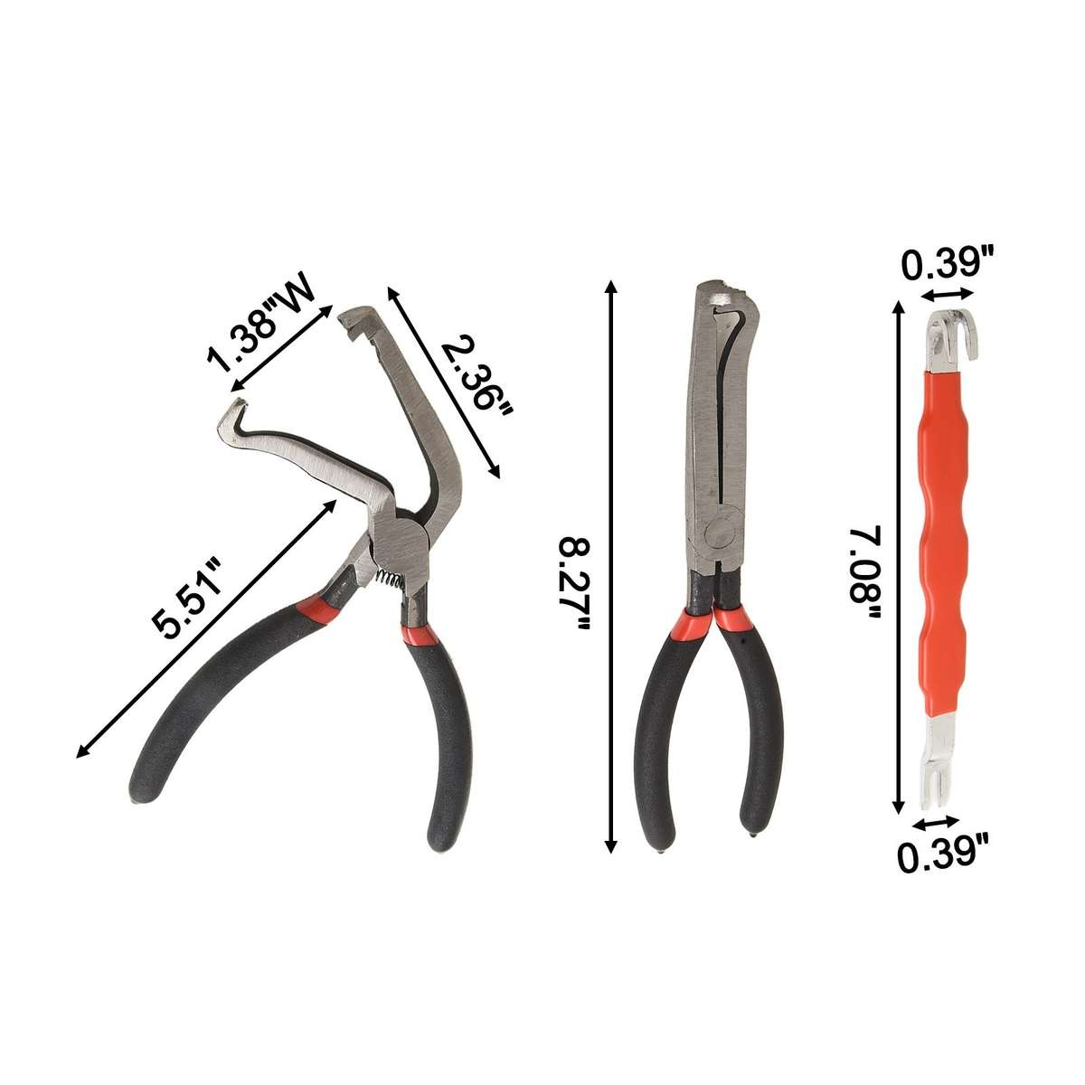 3PC Electrical Disconnect Pliers 60 Degree Electrical Connector Separator Wiring