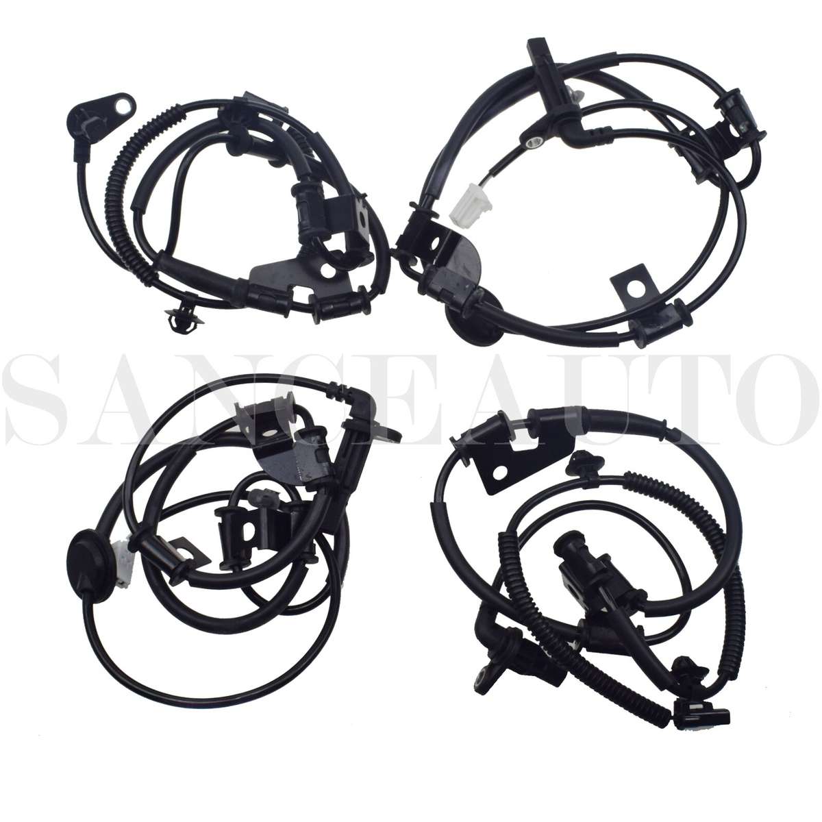 Fit 05-09 Hyundai Tucson ABS Wheel Speed Sensor Front & Rear Set 4pcs 956702E300