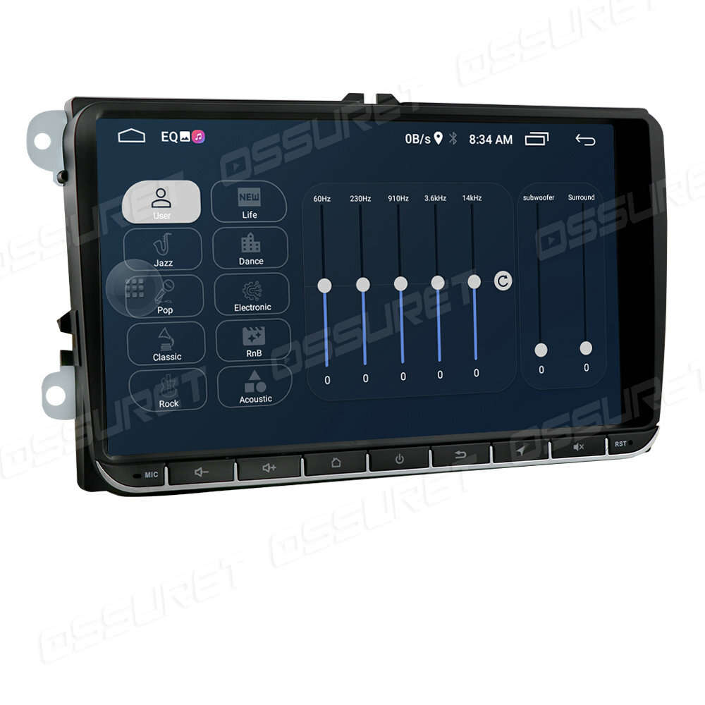 9" Android10 GPS Car Stereo Radio For VW Golf MK5 6 Skoda 4Core Head Unit BT SWC