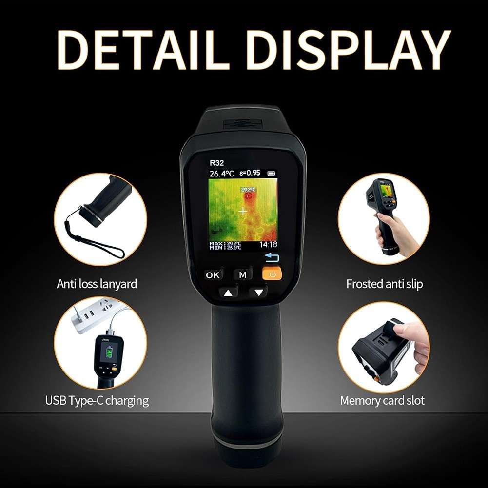 Infrared Thermal Imager Handheld Thermal Imaging Camera USB Rechargeable