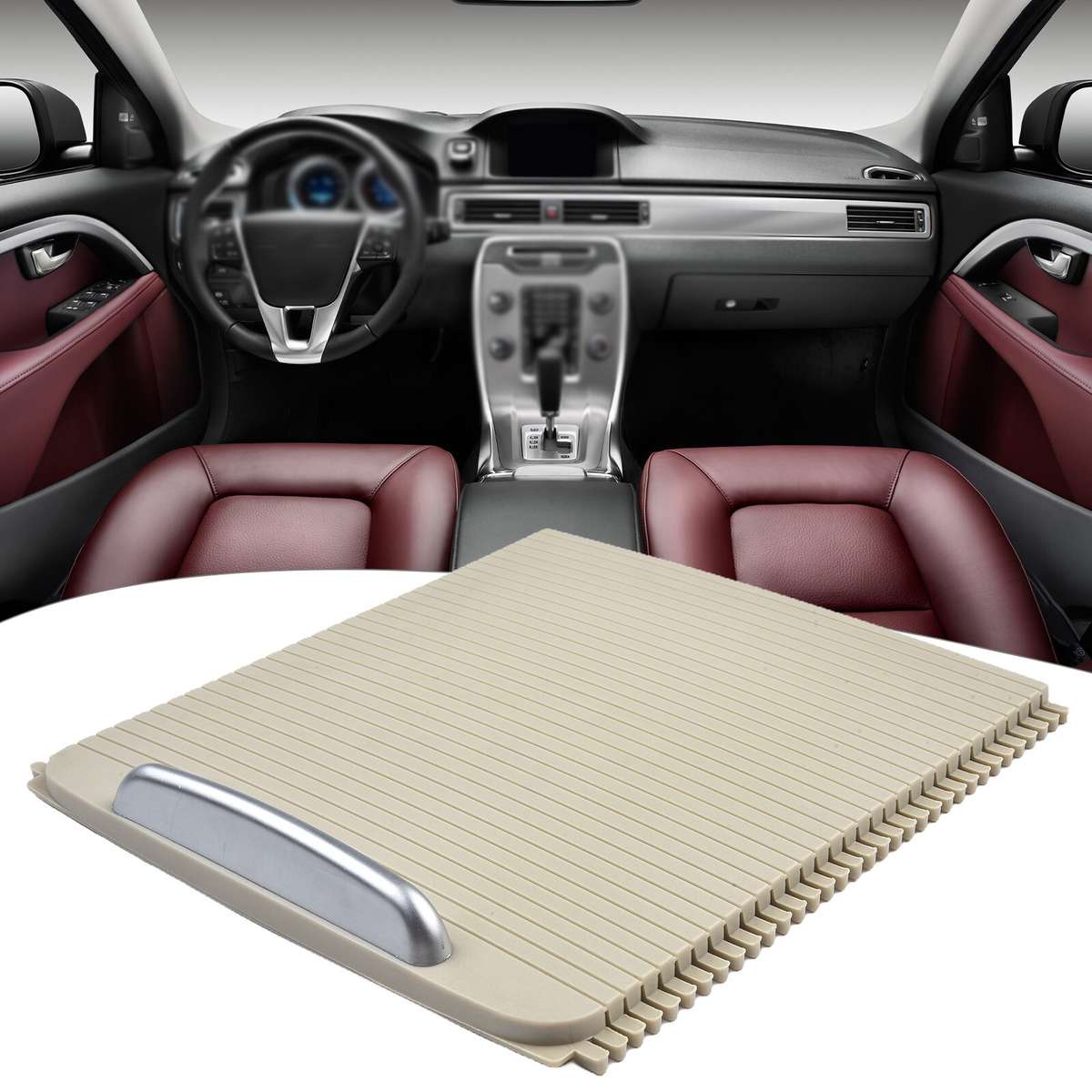 1 X 39870905,Center Console Sliding Cover Beige, For Volvo For S80 For V70 XC70