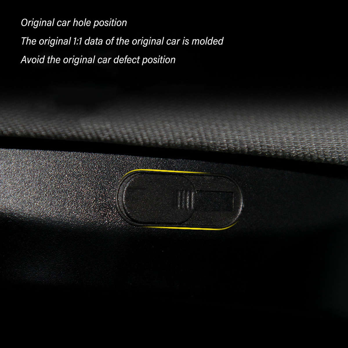 6PCS Car Thin Camera Slide Cover Interior Cabin Camera Blocker Part For