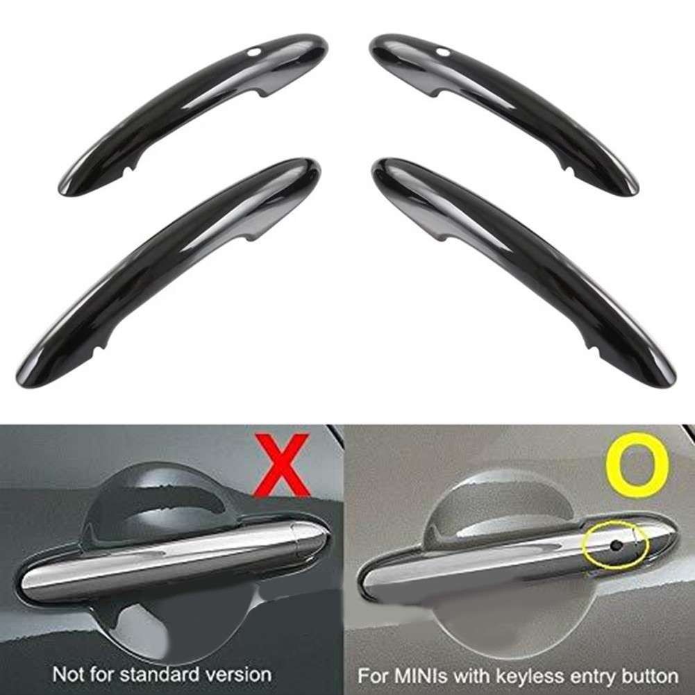4 Piece Set Door Handle Covers For MINI For Cooper F55 F60 Gloss-Black