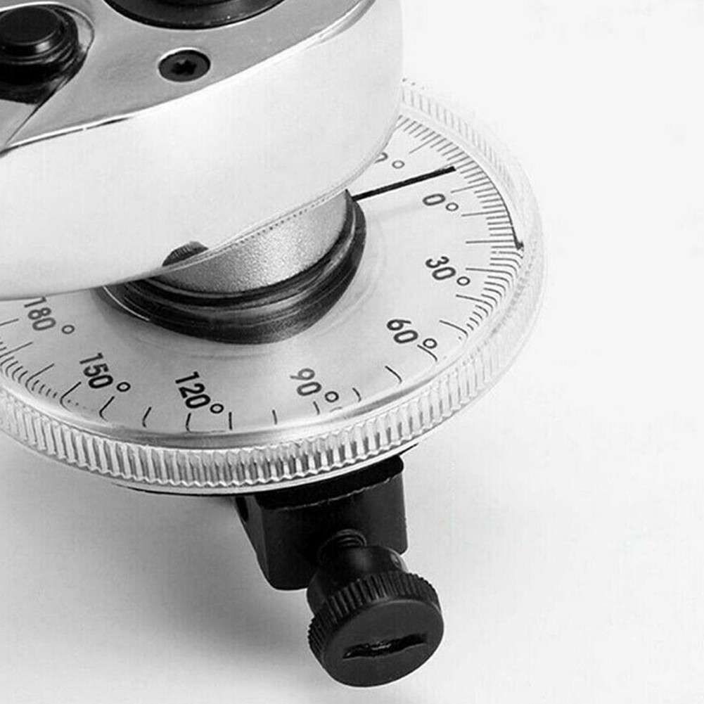 1/2 Inch Drive Torque Angle Gauge Meter 0-360 Degrees Measurer-Tools Wrench
