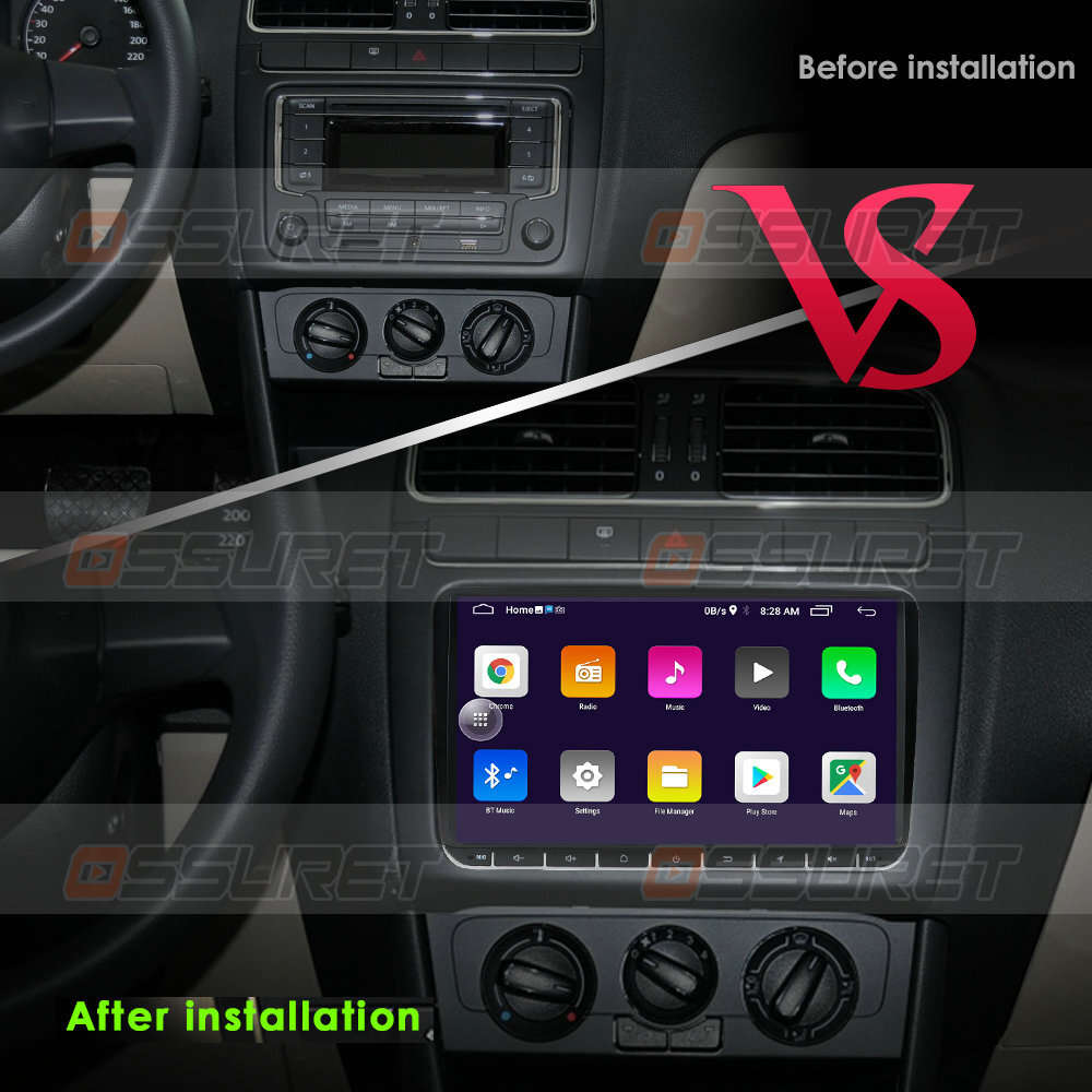 9" Android10 GPS Car Stereo Radio For VW Golf MK5 6 Skoda 4Core Head Unit BT SWC